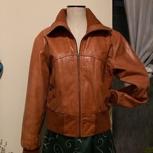 Vintage American Base Leather Bomber Jacket